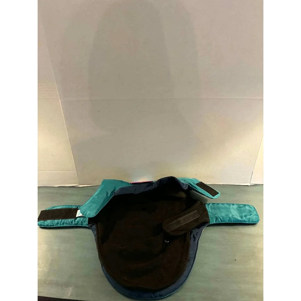 Play On 3 in 1 Jacket Pet Large‎ Teal Excellent Fleece Lined Reflective Coat